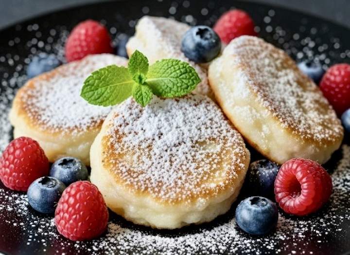 Puszyste racuszki śmietankowe