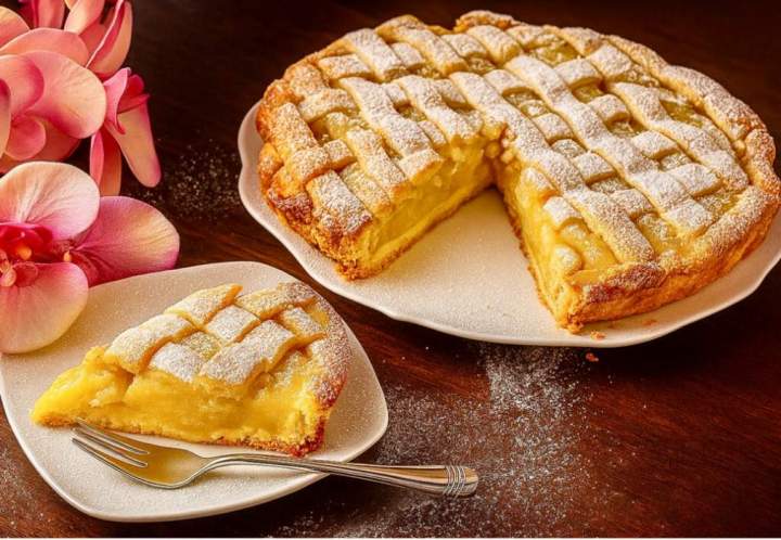 Słoneczna szarlotka z kratką