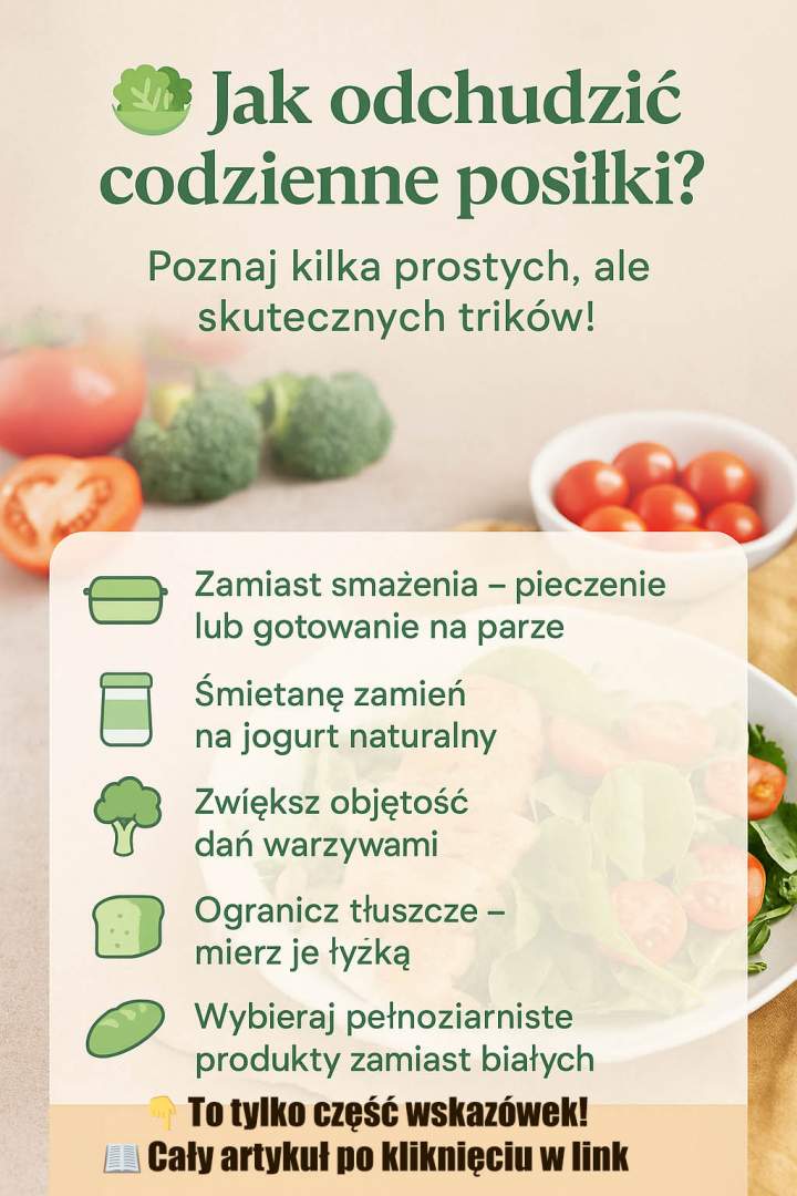 Jak odchudzić codzienne posiłki – kilka prostych porad
