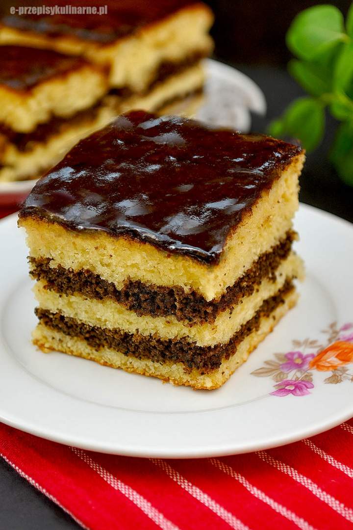 Makowiec na biszkopcie