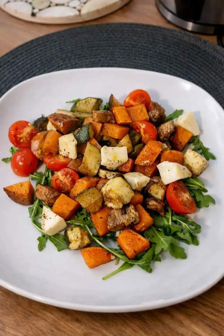 Pieczone warzywa z serem