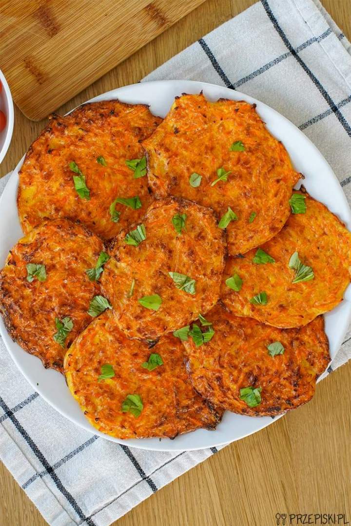 Placki marchewkowe z piekarnika