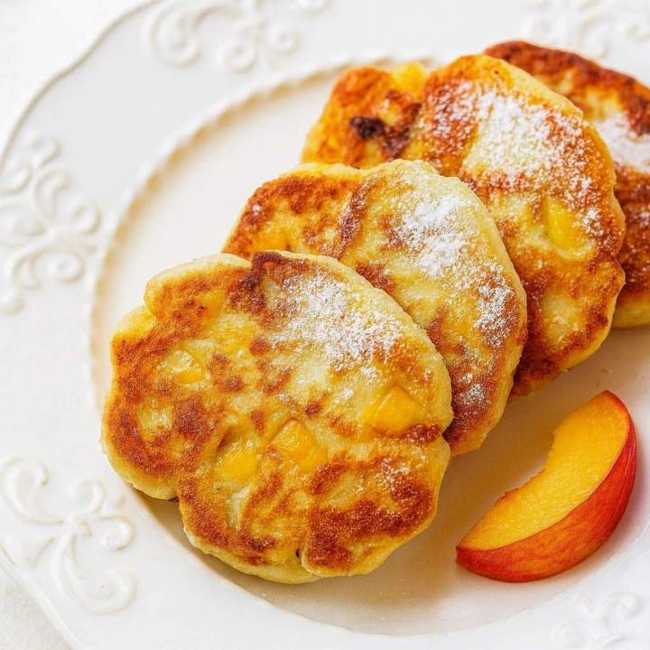 Racuchy z brzoskwiniami