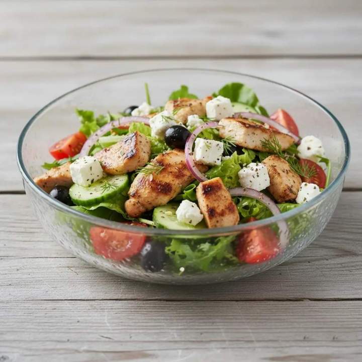 Sałatka grecka z kurczakiem