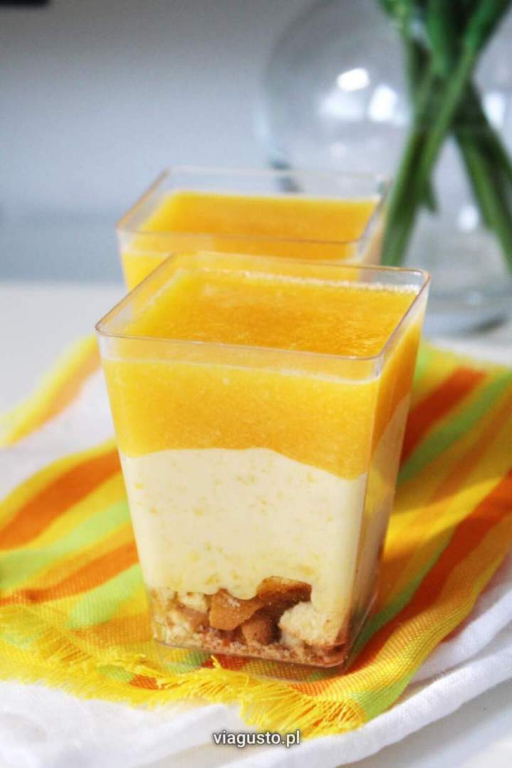 Deserki z mango z galaretką