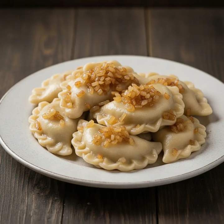 Pierogi ruskie z cebulką