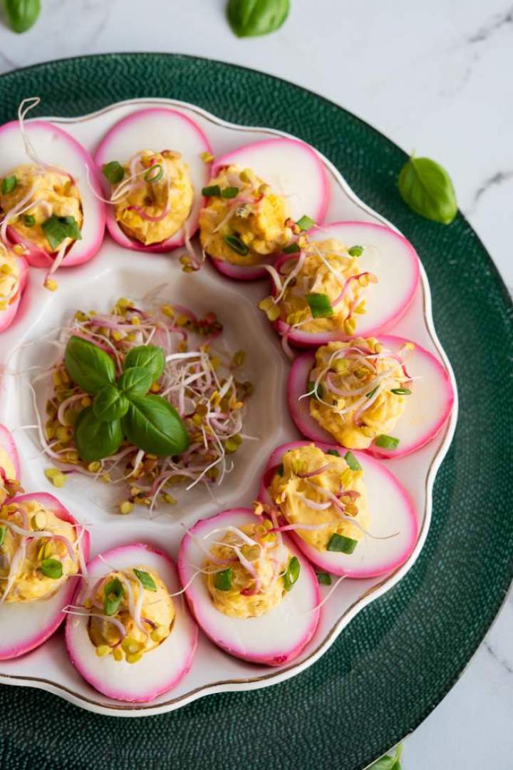 Jajka faszerowane z szynką