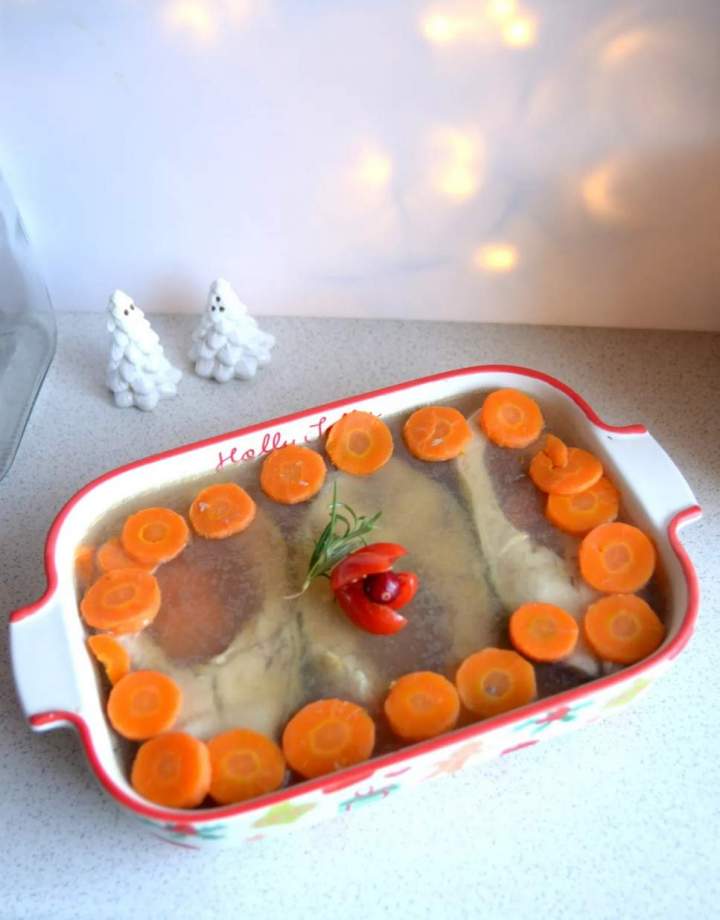 WIGILIJNY KARP W GALARECIE PO ŻYDOWSKU