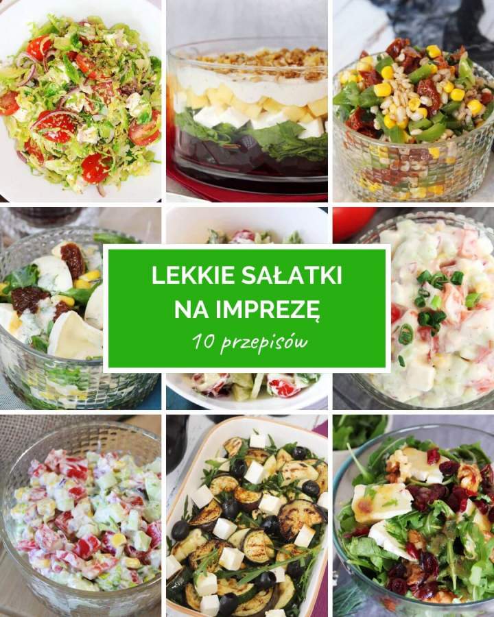 Lekkie sałatki na imprezy (10 przepisów)
