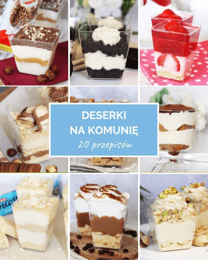Mini deserki na Komunię (20 przepisów)