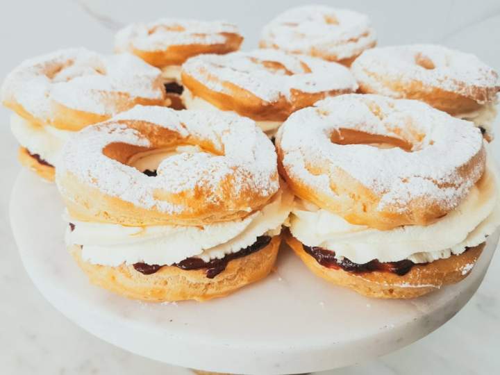 Oponki ptysiowe z mascarpone