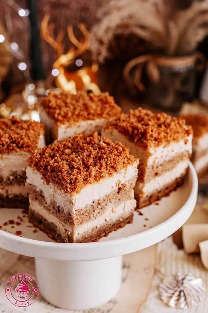 Prażony sernik na cieście dyniowym