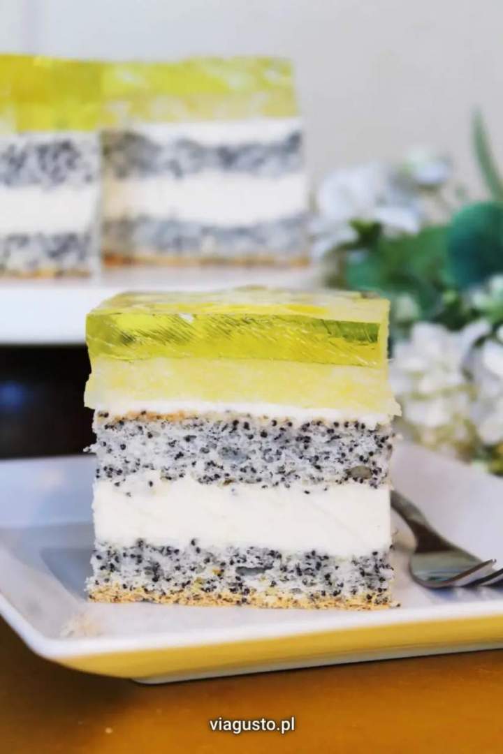 Ciasto Makowy Ananasek z galaretką