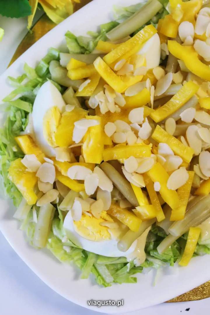 Sałatka Złota Polana (z fasolką szparagową)