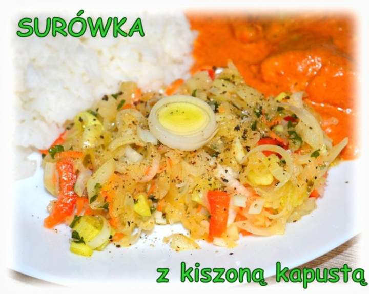 Surówka z kiszonej kapusty(wersja 2)